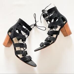 Marc Fisher Paradox Suede Cage Sandal Sz 7